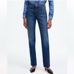 NWT Madewell The Tall '90s Straight Mid-Rise Jean in Osada Wash 30